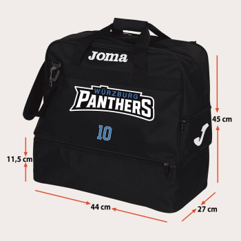 Würzburg PANTHERS Training III Sporttasche mit Schuhfach, inkl. Druck